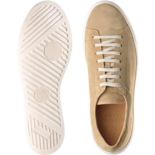 Product image for Carlos Santos 1655 mens rubber-soled trainers in desert suede