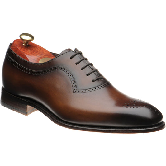 Product image for Carlos Santos 1842 mens semi-brogues in brown calf