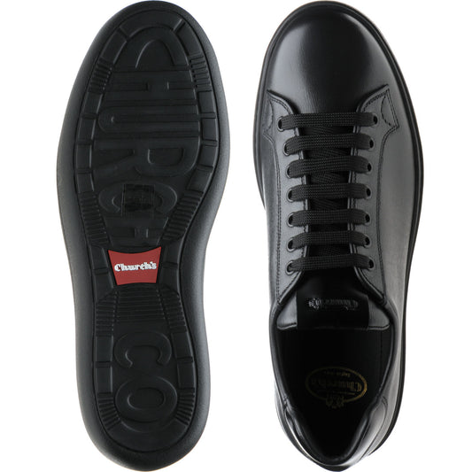 Product image for Church Boland Plus 2 mens rubber-soled trainers in anthracite black