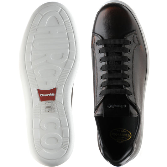 Product image for Church Boland Plus 2 mens rubber-soled trainers in brandy