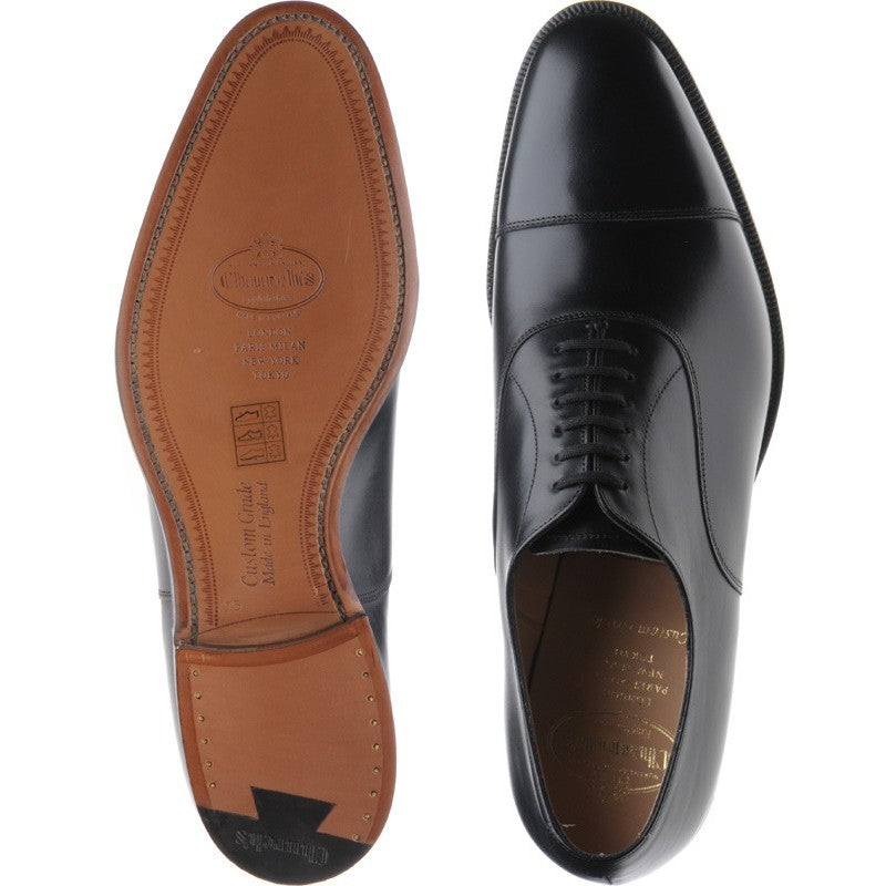 Church Dubai mens Oxfords in black calf – Herring Shoes