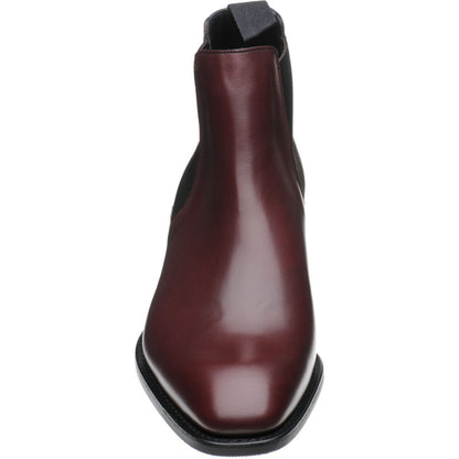 Product image for Church Prenton mens rubber-soled Chelsea boots in burgundy calf