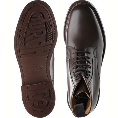 Product image for Church Wootton mens rubber-soled boots in ebony calf