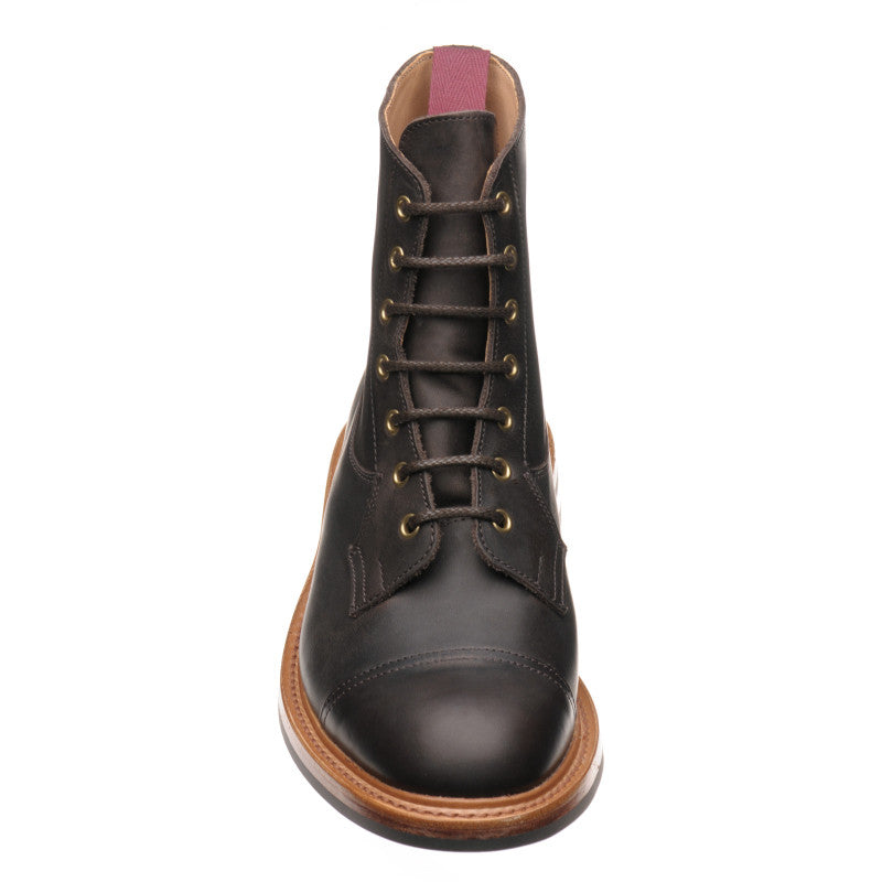 Product image for Herring Allan mens rubber-soled boots in dark brown