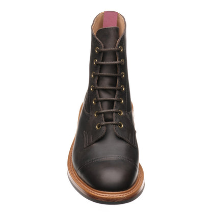 Product image for Herring Allan mens rubber-soled boots in dark brown