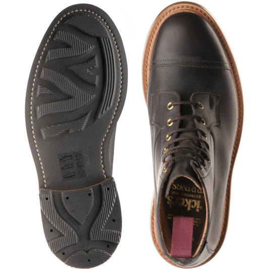 Product image for Herring Allan mens rubber-soled boots in dark brown