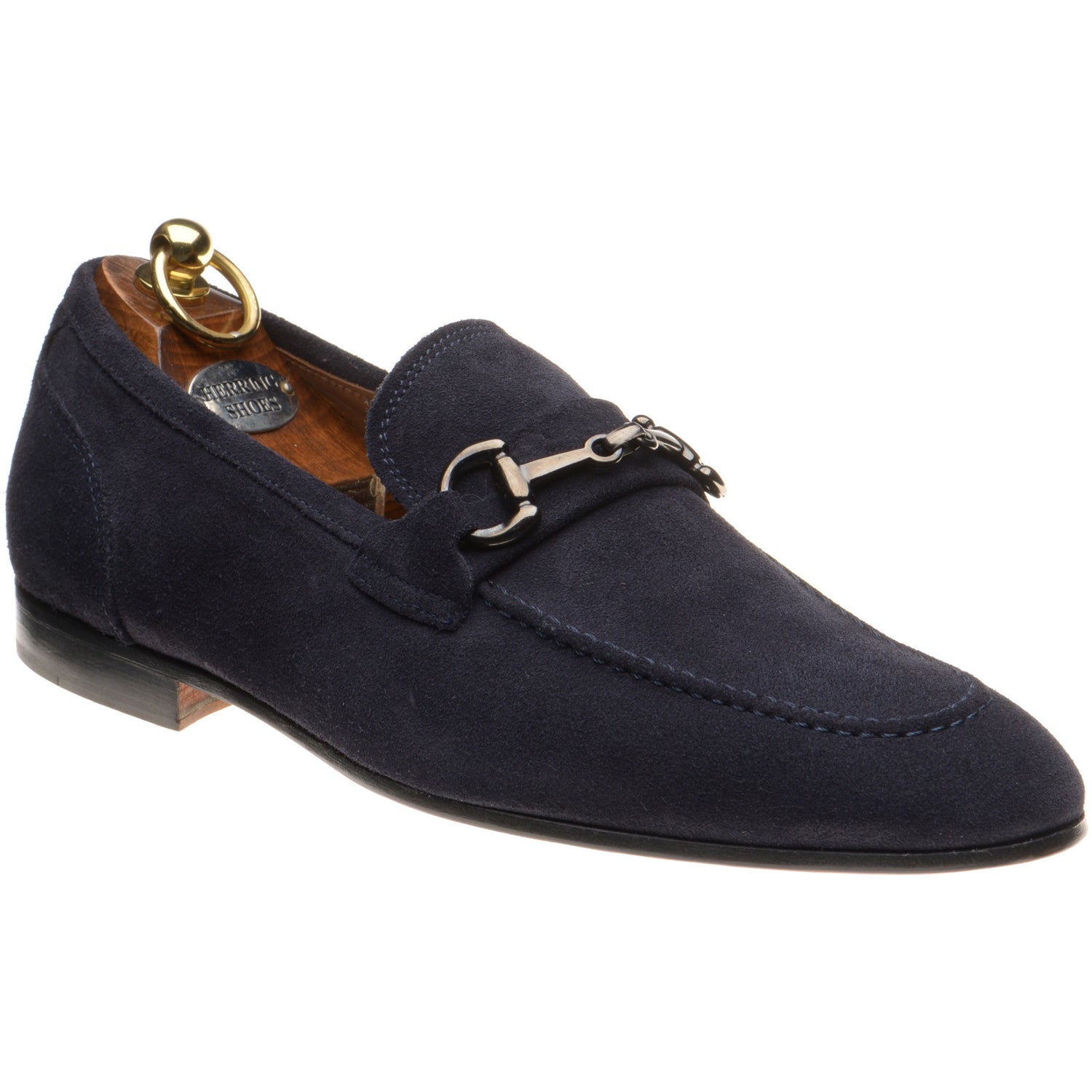 Product image for Herring Ancona mens hybrid-soled loafers in blue suede