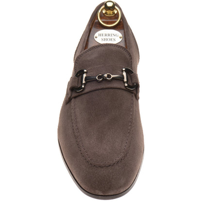 Product image for Herring Ancona mens hybrid-soled loafers in mocha suede