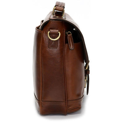 Product image for Herring Archway Briefcase in brandy calf
