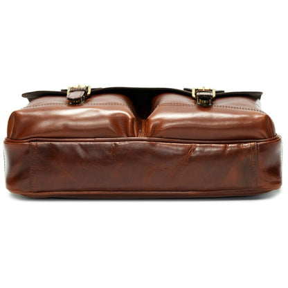 Product image for Herring Archway Briefcase in brandy calf