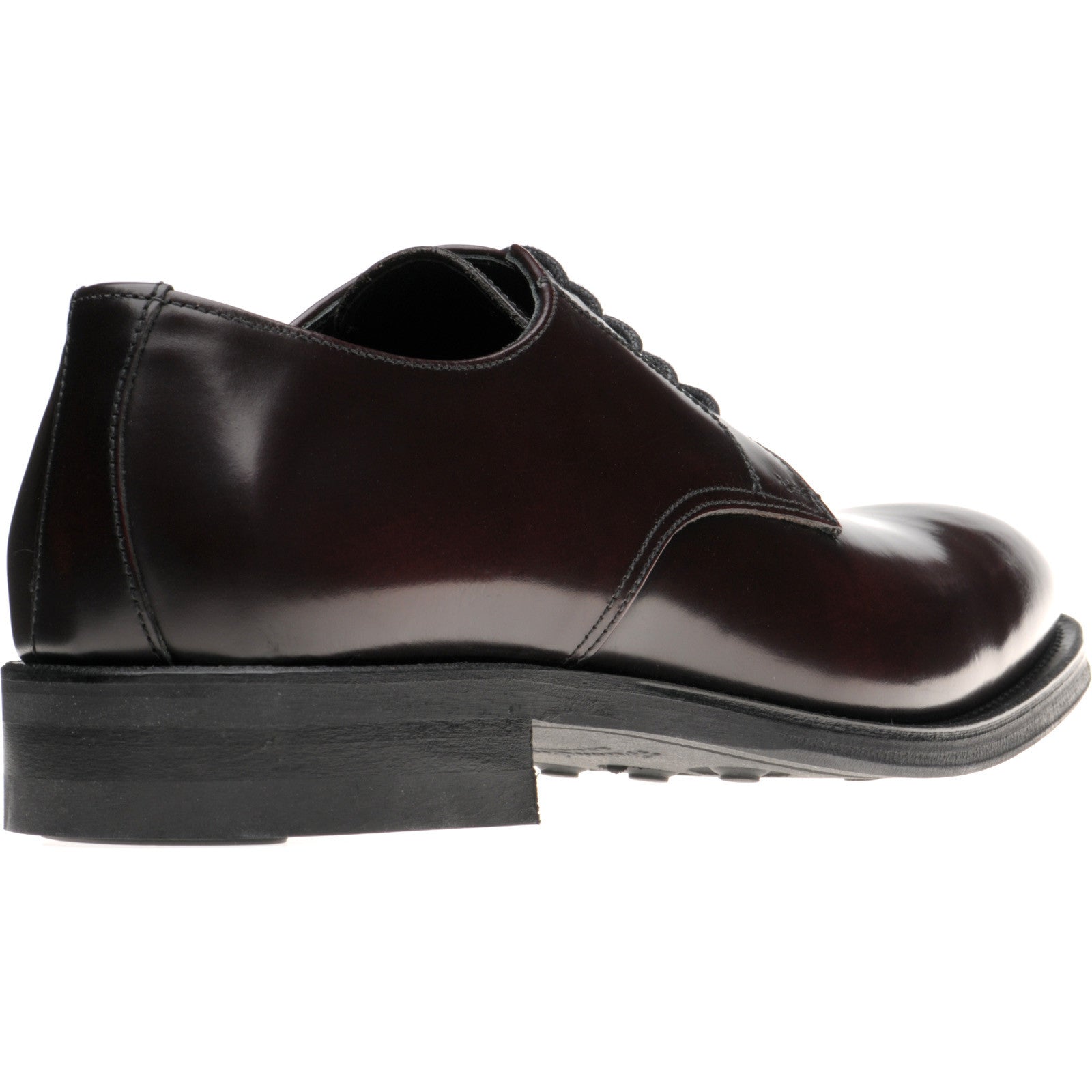 Product image for Herring Arundel mens rubber-soled Derby shoes in burgundy polished (second)