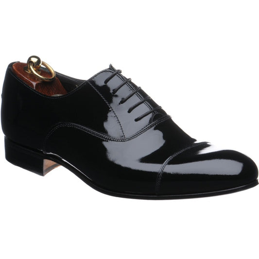 Product image for Herring Aston mens Oxfords in black patent (second)