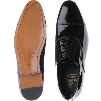 Product image for Herring Aston mens Oxfords in black patent (second)