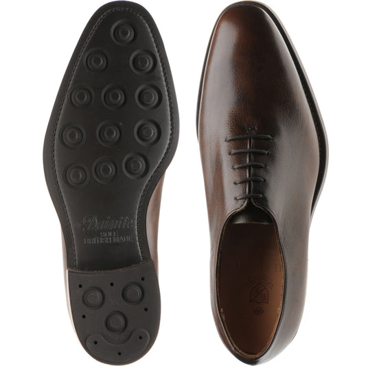 Product image for Herring Bandon mens rubber-soled wholecuts in brown shadow grain 