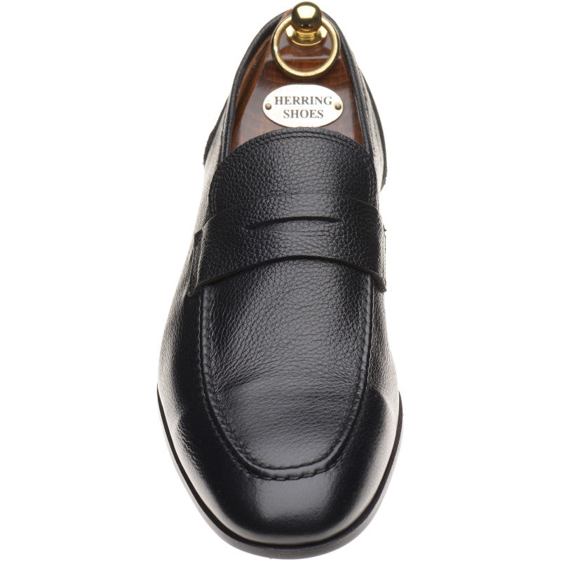 Product image for Herring Barbato mens hybrid-soled loafers in black grain