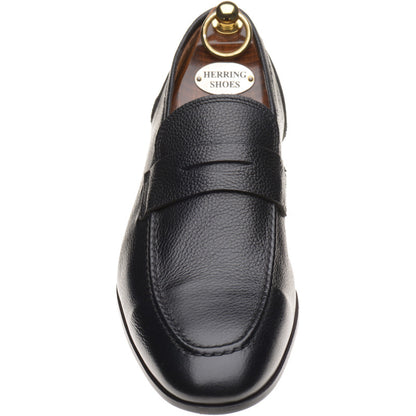 Product image for Herring Barbato mens hybrid-soled loafers in black grain