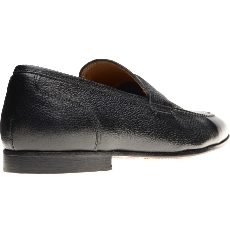 Product image for Herring Barbato mens hybrid-soled loafers in black grain