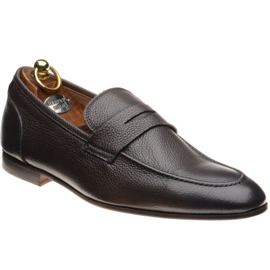 Product image for Herring Barbato mens hybrid-soled loafers in brown grain