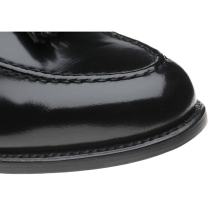 Product image for Herring Barcelona mens tasselled loafers in black rois