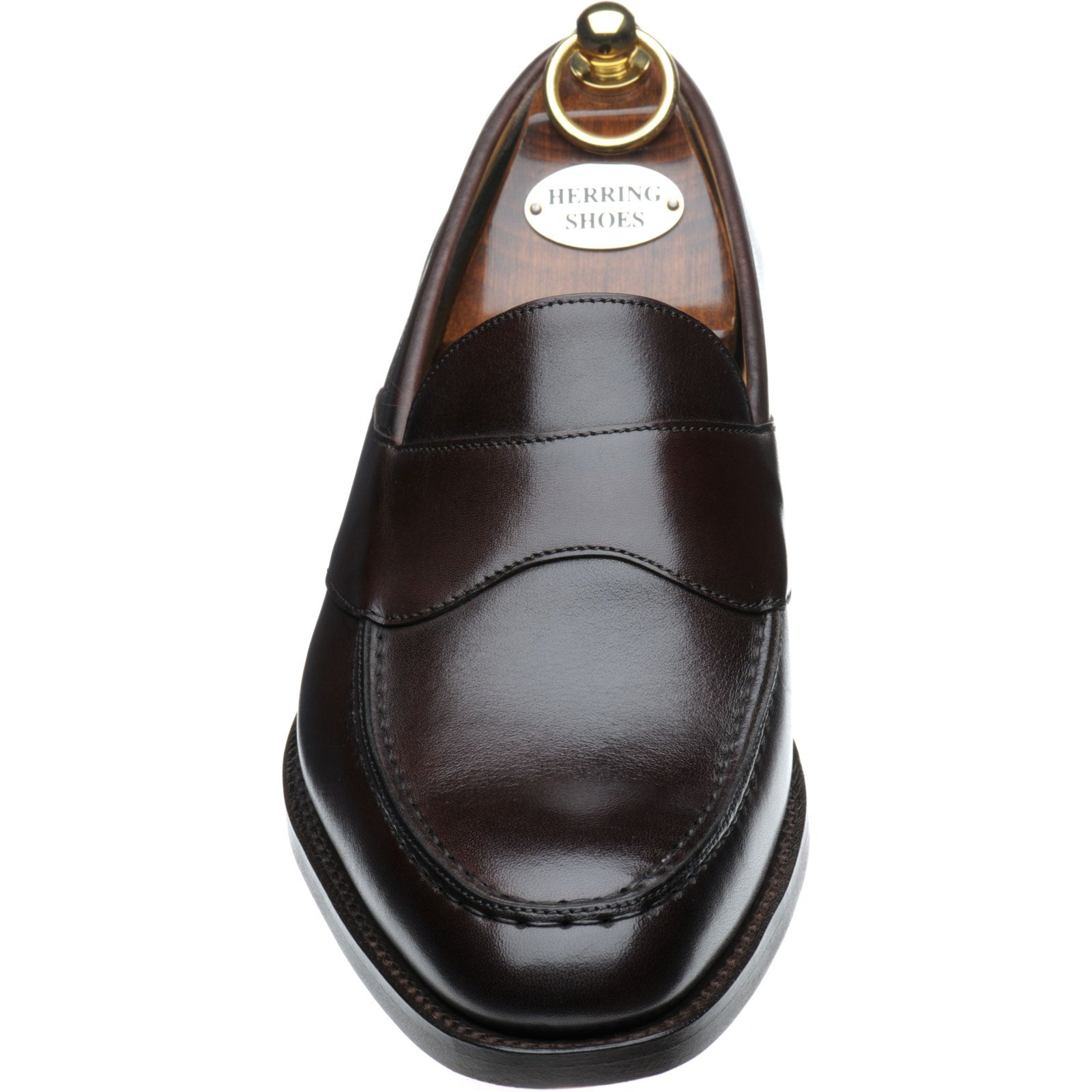 Product image for Herring Barnaby mens loafers in dark walnut (second)