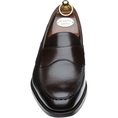 Product image for Herring Barnaby mens loafers in dark walnut (second)