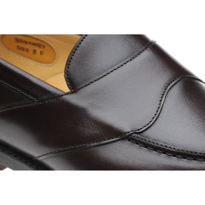 Product image for Herring Barnaby mens loafers in dark walnut (second)