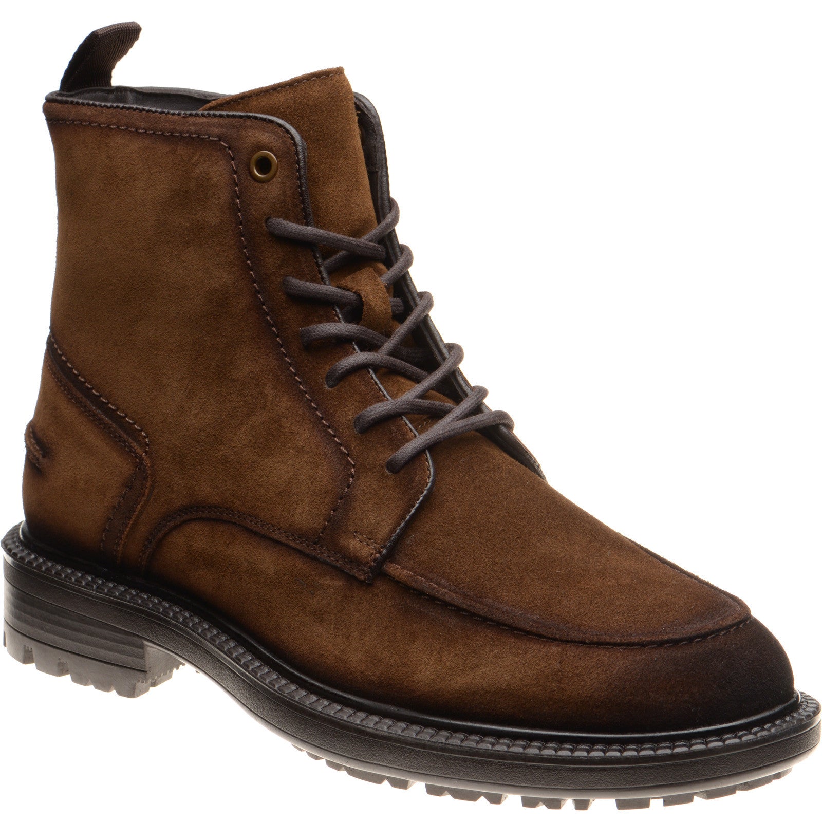 Product image for Herring Beckwith mens rubber-soled boots in brown suede