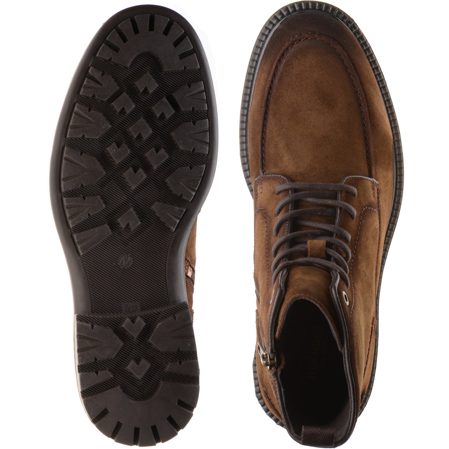 Product image for Herring Beckwith mens rubber-soled boots in brown suede