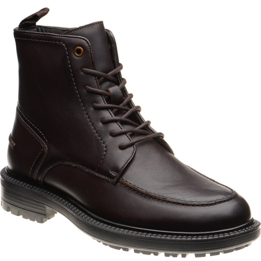 Product image for Herring Beckwith mens rubber-soled boots in dark brown calf