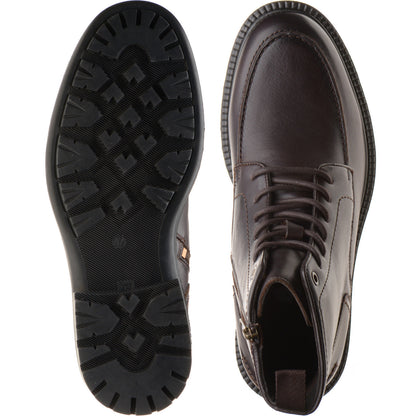 Product image for Herring Beckwith mens rubber-soled boots in dark brown calf