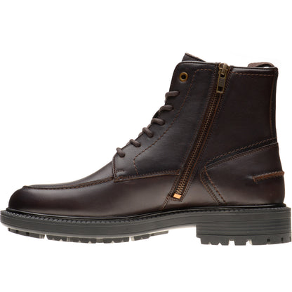 Product image for Herring Beckwith mens rubber-soled boots in dark brown calf
