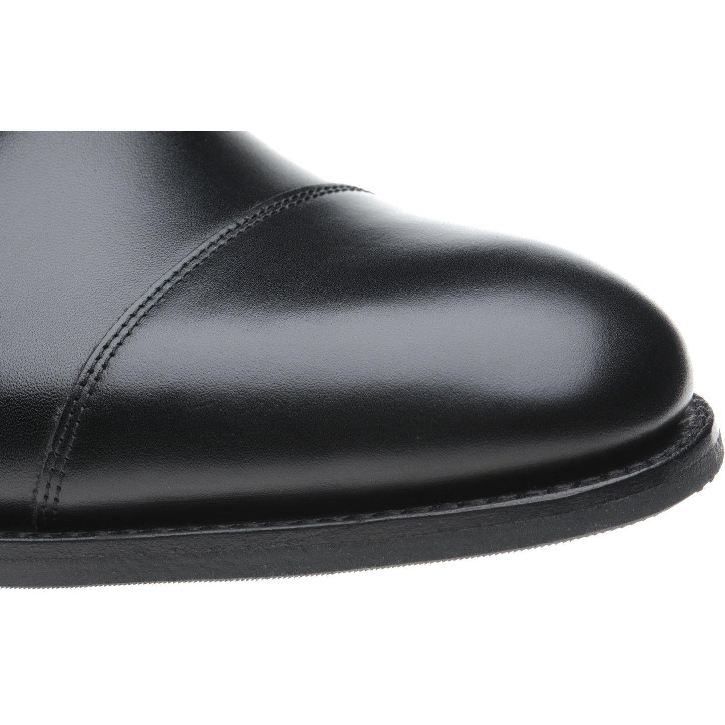 Product image for Herring Bishop mens rubber-soled double monk shoes in black calf (second)