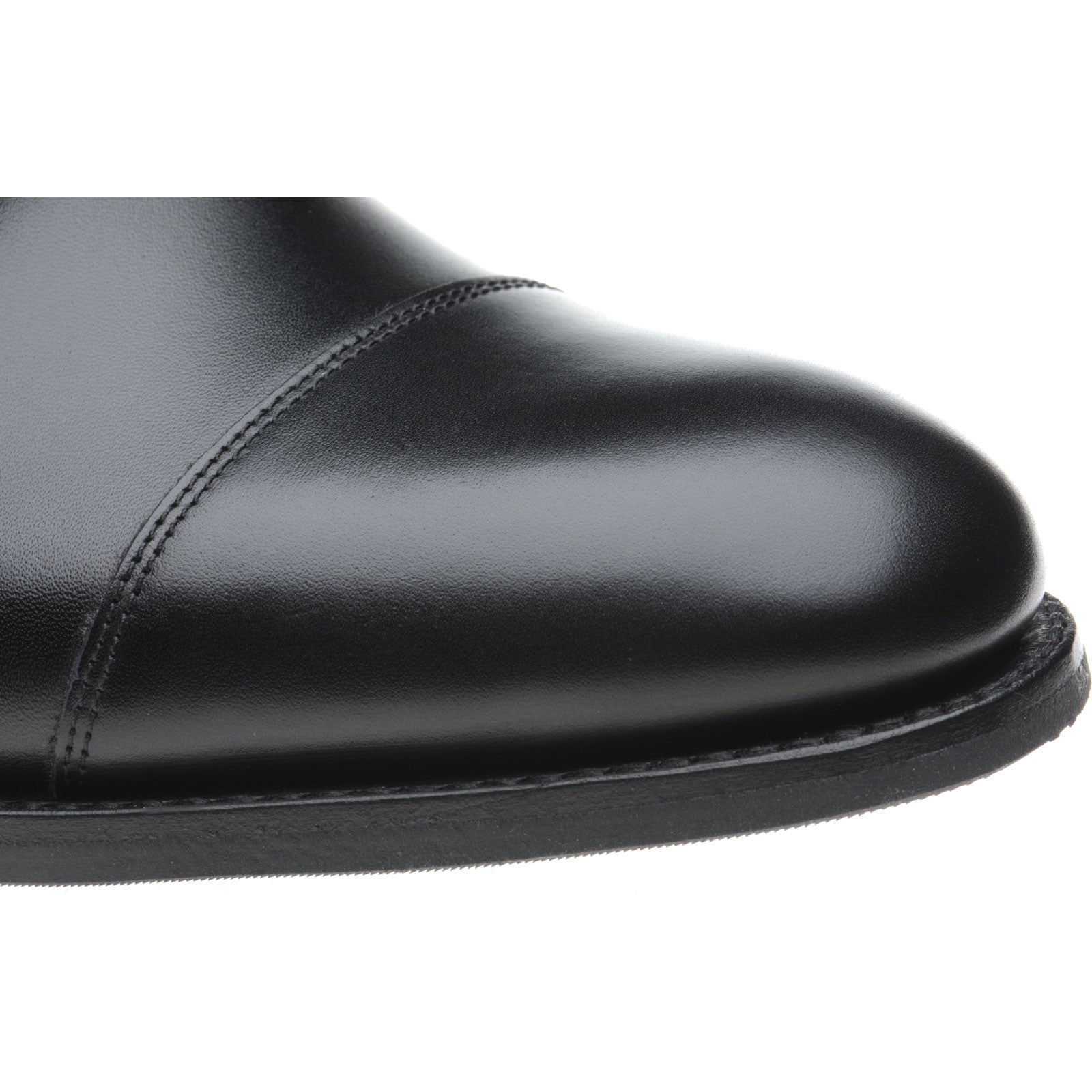 Product image for Herring Bishop mens rubber-soled double monk shoes in black calf (second)