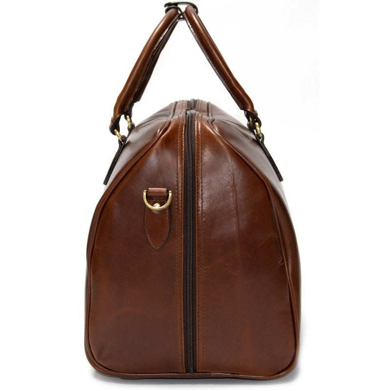 Product image for Herring Bovey Holdall in brandy calf