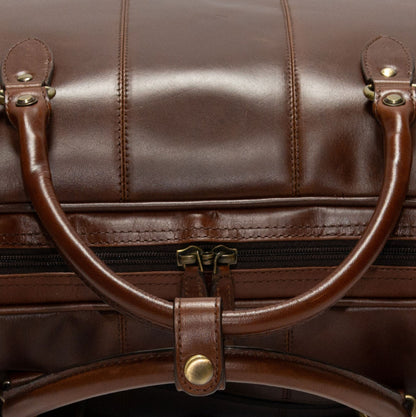 Product image for Herring Bovey Holdall in brandy calf