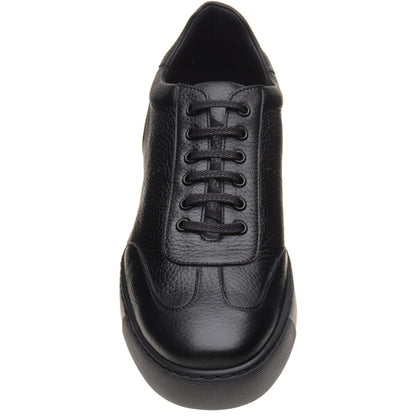 Product image for Herring Brendon mens rubber-soled trainers in black grain