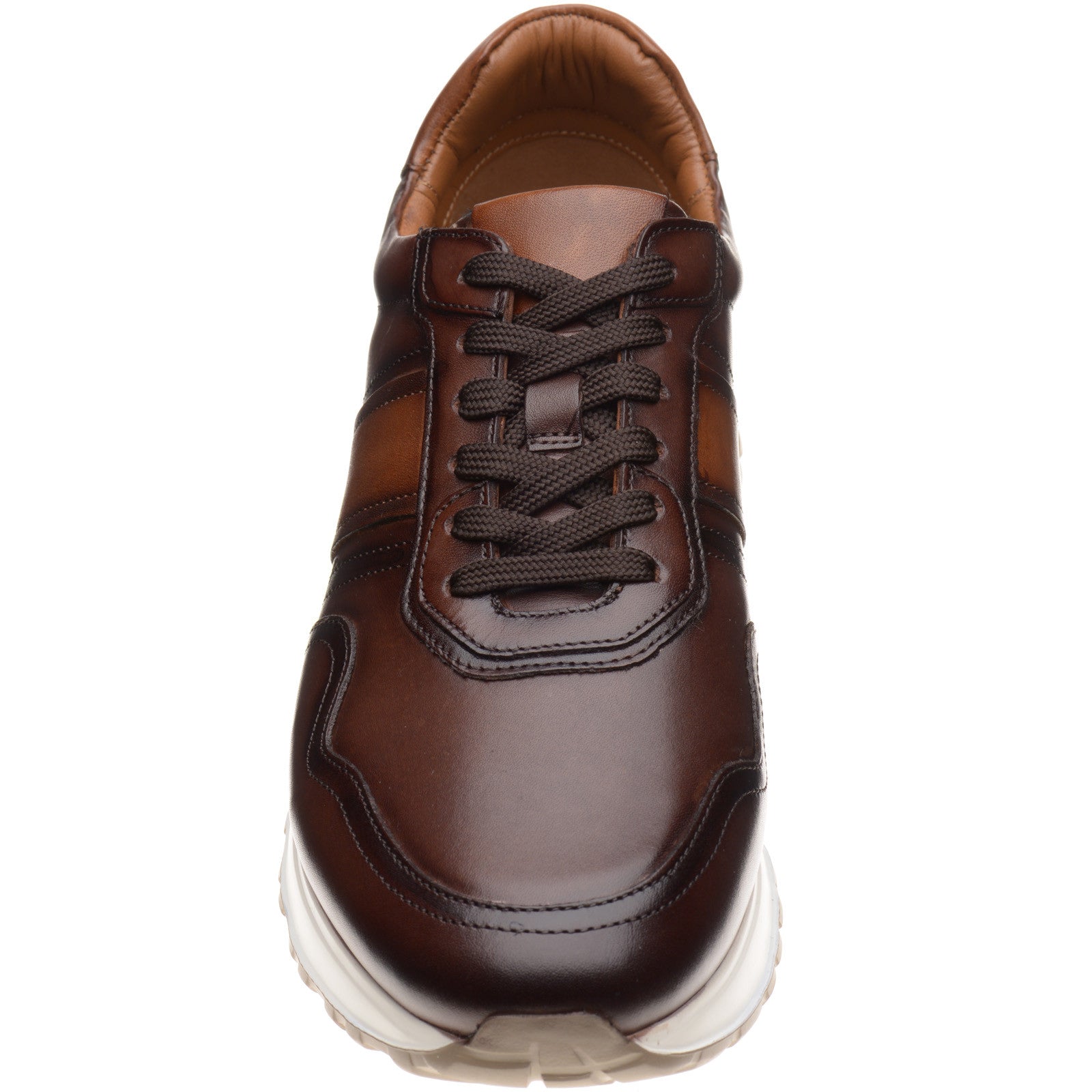 Product image for Herring Brisbane mens rubber-soled in brown and tan