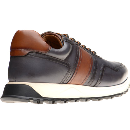Product image for Herring Brisbane mens rubber-soled in dark grey and tan