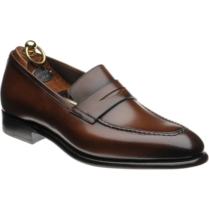 Product image for Herring Cadogan mens loafers in tobacco calf