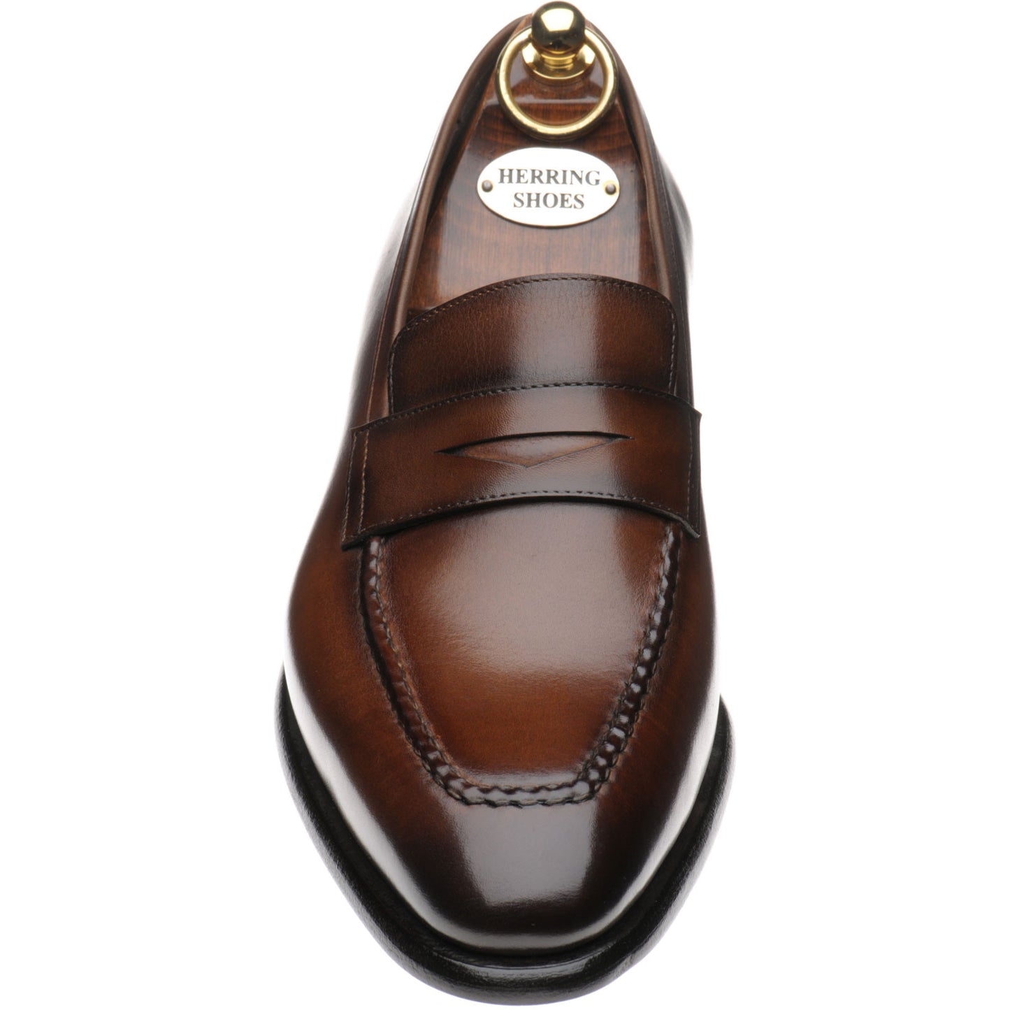 Product image for Herring Cadogan mens loafers in tobacco calf