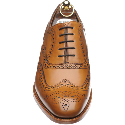 Product image for Herring Carnaby mens brogues in chestnut calf (second)