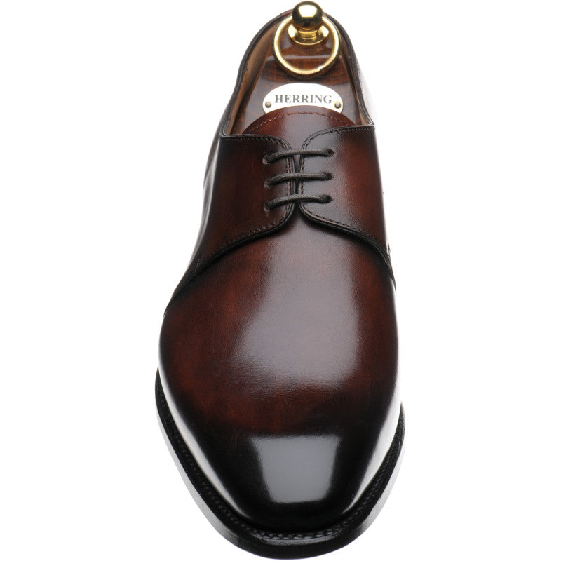 Product image for Herring Carroll mens Derby shoes in brown calf