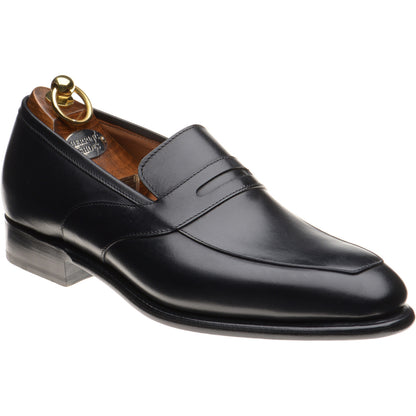 Product image for Herring Cleveland mens loafers in black calf