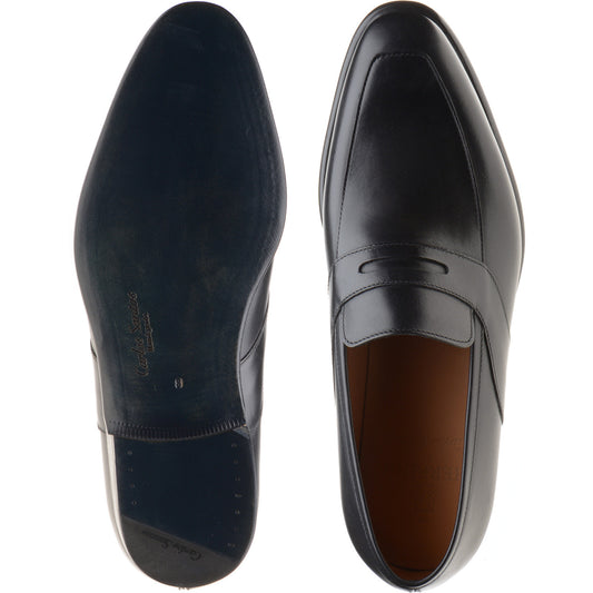 Product image for Herring Cleveland mens loafers in black calf