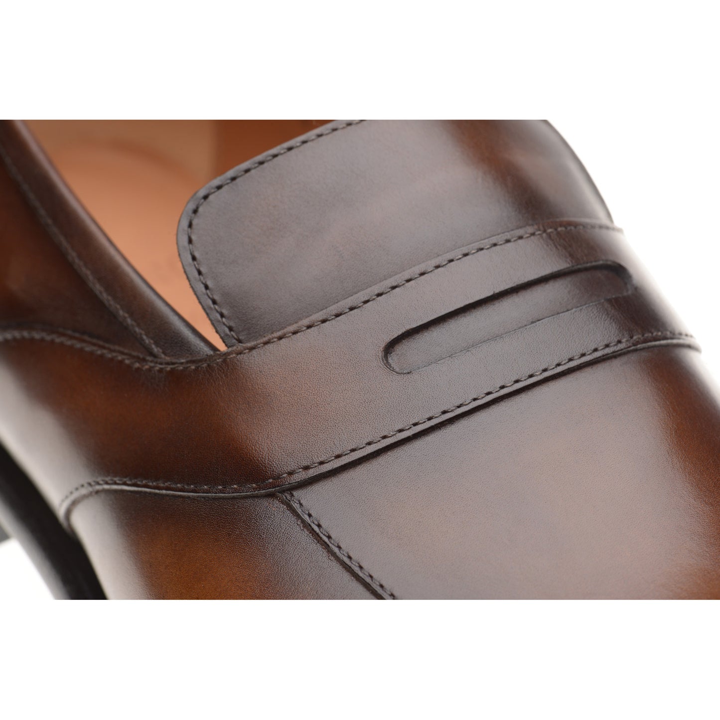 Product image for Herring Cleveland mens loafers in tobacco calf (second)