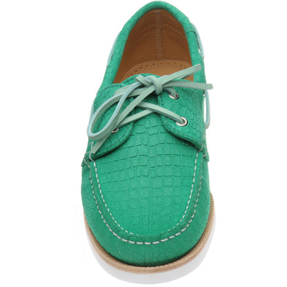 Product image for Herring Cordelia in green moc croc suede