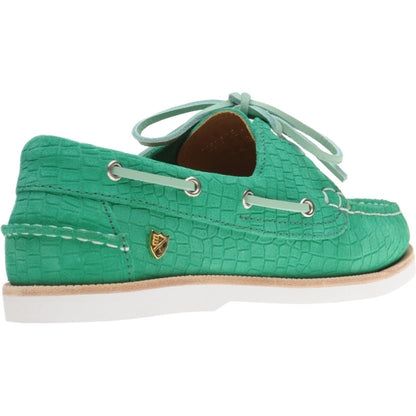 Product image for Herring Cordelia in green moc croc suede
