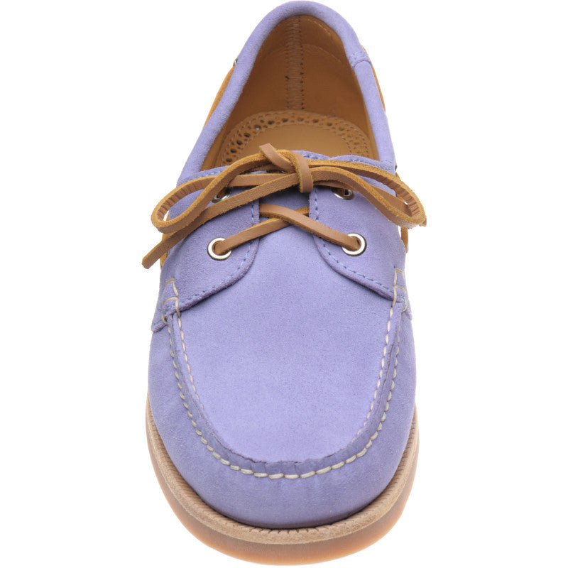Product image for Herring Cordelia ladies rubber-soled deck shoes in lilac suede