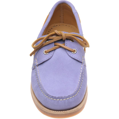 Product image for Herring Cordelia ladies rubber-soled deck shoes in lilac suede