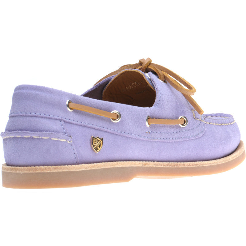 Product image for Herring Cordelia ladies rubber-soled deck shoes in lilac suede